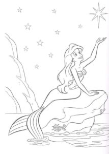 Desenho de Desenho Ariel Colorir Imprimir 05