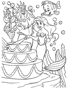Desenho de Desenho Ariel Colorir Imprimir 06