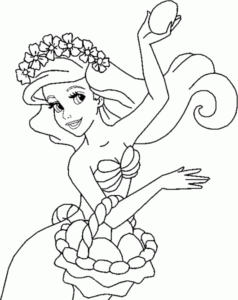Desenho de Desenho Ariel Colorir Imprimir 07