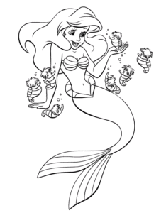 Desenho de Desenho Ariel Colorir Imprimir 12