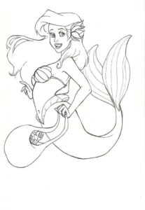 Desenho de Desenho Ariel Colorir Imprimir 16