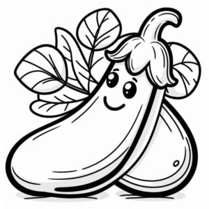 Desenho de Desenho Berinjela Antropomorfizada
