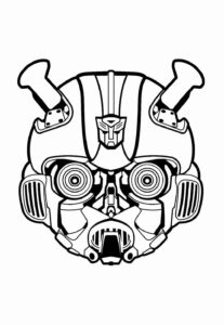 Desenho de Desenho De Bumblebee Para Colorir E Pintar 11