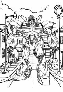 Desenho de Desenho De Bumblebee Para Colorir E Pintar 3