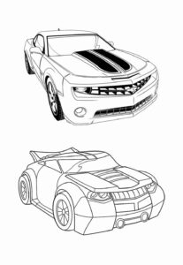 Desenho de Desenho De Bumblebee Para Colorir E Pintar 5
