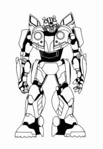 Desenho de Desenho De Bumblebee Para Colorir E Pintar 7