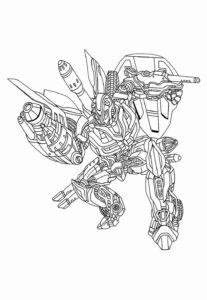 Desenho de Desenho De Bumblebee Para Colorir E Pintar 8