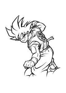 Desenho de Desenho Goku Colorir Imprimir 124