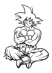 Desenho de Desenho Goku Colorir Imprimir 125