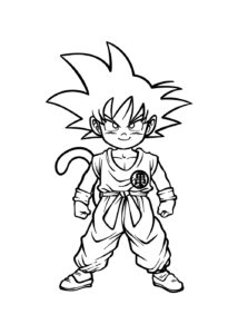 Desenho de Desenho Goku Colorir Imprimir 126
