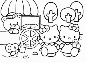 Desenho de Desenho Hello Kitty Colorir Imprimir 01