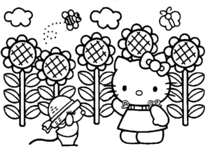 Desenho de Desenho Hello Kitty Colorir Imprimir 03