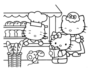 Desenho de Desenho Hello Kitty Colorir Imprimir 07