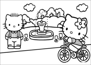 Desenho de Desenho Hello Kitty Colorir Imprimir 09