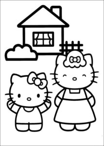 Desenho de Desenho Hello Kitty Colorir Imprimir 12