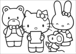 Desenho de Desenho Hello Kitty Colorir Imprimir 13