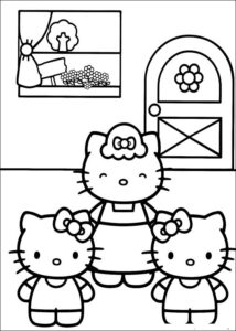 Desenho de Desenho Hello Kitty Colorir Imprimir 16