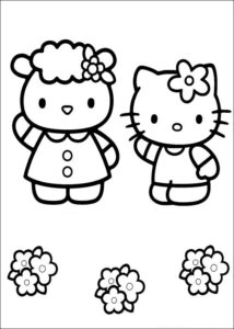 Desenho de Desenho Hello Kitty Colorir Imprimir 17