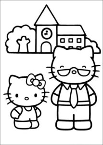 Desenho de Desenho Hello Kitty Colorir Imprimir 19