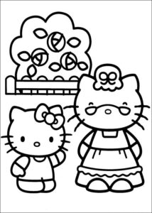 Desenho de Desenho Hello Kitty Colorir Imprimir 22