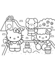 Desenho de Desenho Hello Kitty Colorir Imprimir 24