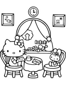 Desenho de Desenho Hello Kitty Colorir Imprimir 27