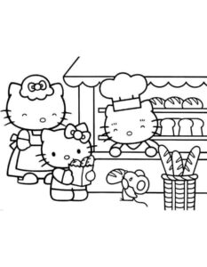 Desenho de Desenho Hello Kitty Colorir Imprimir 28