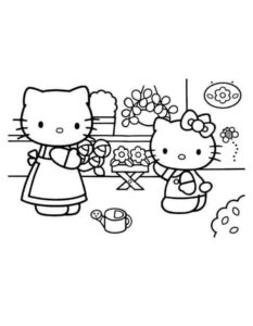 Desenho de Desenho Hello Kitty Colorir Imprimir 32