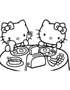 Desenho de Desenho Hello Kitty Colorir Imprimir 33