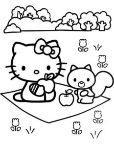 Desenho de Desenho Hello Kitty Colorir Imprimir 35