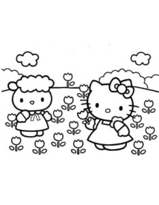 Desenho de Desenho Hello Kitty Colorir Imprimir 36