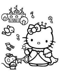 Desenho de Desenho Hello Kitty Colorir Imprimir 37