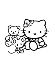 Desenho de Desenho Hello Kitty Colorir Imprimir 38