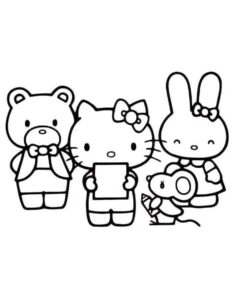 Desenho de Desenho Hello Kitty Colorir Imprimir 39