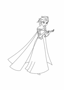 Desenho de Desenho Para Colorir Da Frozen