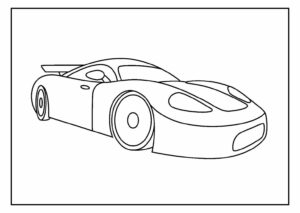 Desenho de Desenho Para Colorir De Carro Facil Simples 13 1536x1090 1