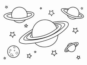Desenho de Desenho Planetas Para Colorir 3