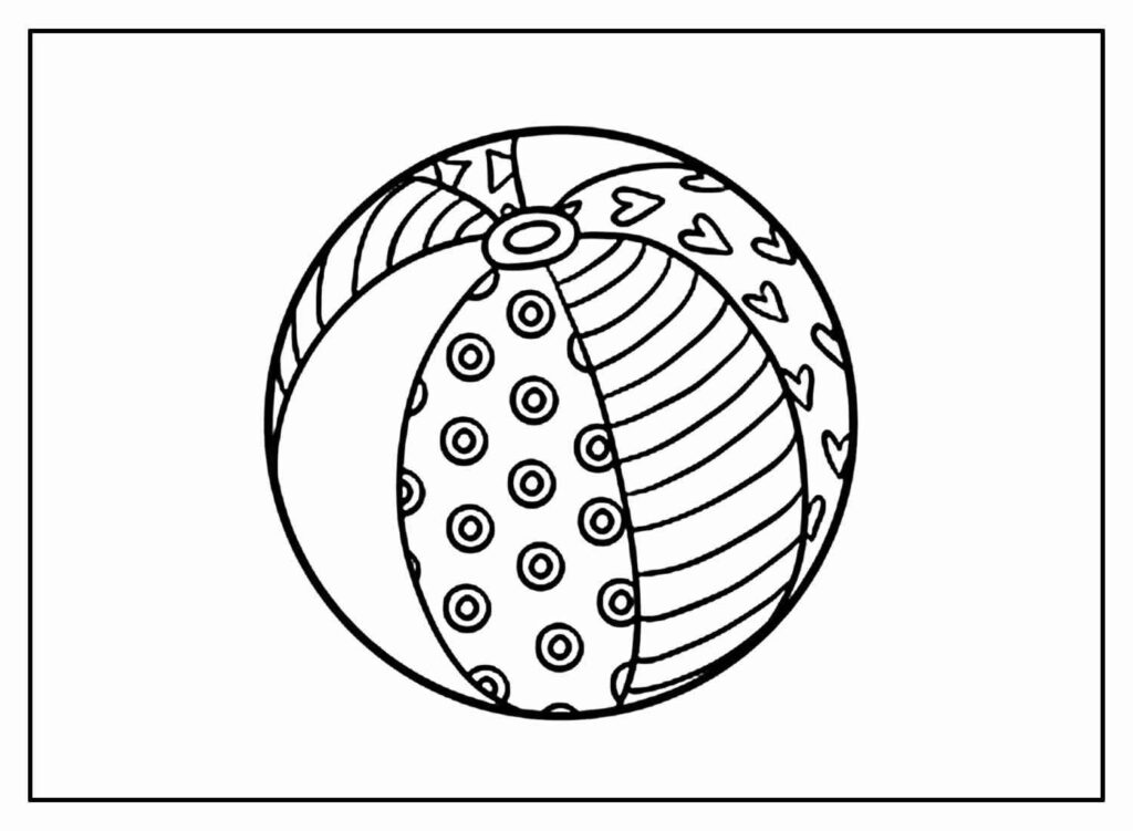 Desenhos de Bolas para Imprimir e Colorir