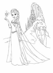 Desenho de Desenhos De Frozen Para Colorir