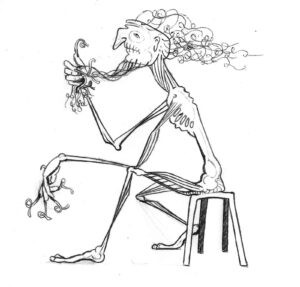 Desenho de Desenhos Do Corpo Seco