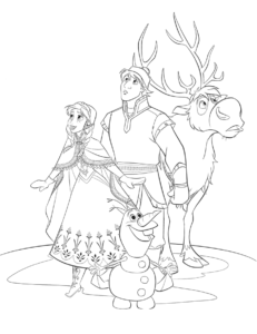 Desenho de Desenhos Do Frozen Para Pintar