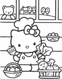 Desenho de Desenhos Hello Kitty Colorir Imprimir 02