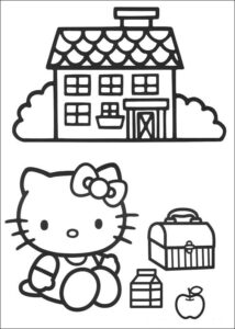 Desenho de Desenhos Hello Kitty Colorir Imprimir 07