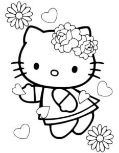 Desenho de Desenhos Hello Kitty Colorir Imprimir 10