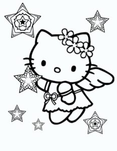 Desenho de Desenhos Hello Kitty Colorir Imprimir 11