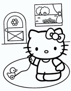 Desenho de Desenhos Hello Kitty Colorir Imprimir 14