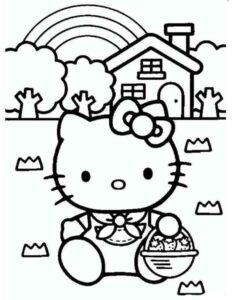 Desenho de Desenhos Hello Kitty Colorir Imprimir 16