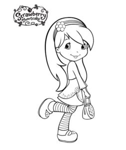Desenho de Desenhos Moranguinho Para Colorir Framboesinha 2