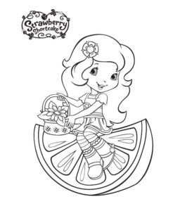 Desenho de Desenhos Moranguinho Para Colorir Laranjinha 2