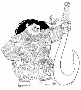 Desenho de Desenhos Para Colorir Da Moana 27
